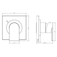 Смеситель Gessi Via manzoni Emporio на 1 позицию 38722031 хромированный схема 2