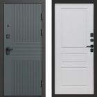 Входная дверь Termo-door Селект Графит - Классик Белый софт