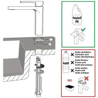 смеситель AQG Tube 01TUB120NG монтаж