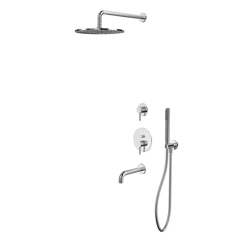 Изображение Душевая система с изливом скрытого монтажа WHITECROSS Y YSET07CR хром