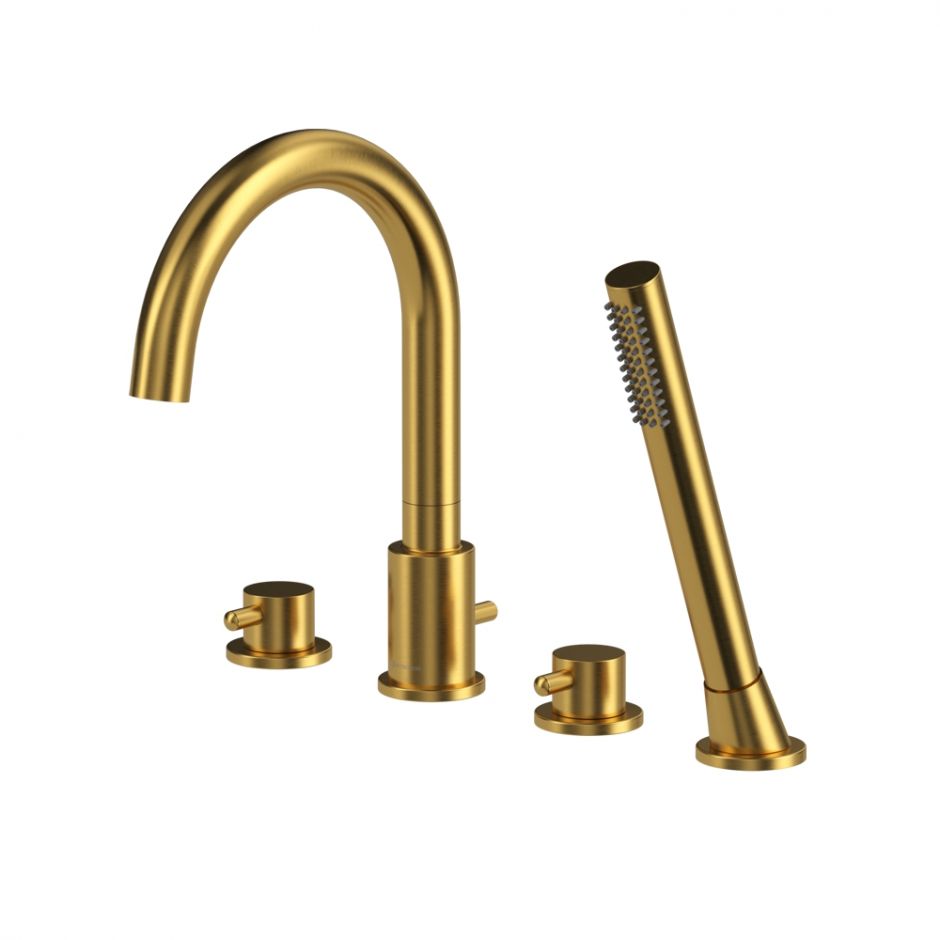 Изображение Смеситель на борт ванны на 4 отверстия WHITECROSS Y Y1232GLB золото