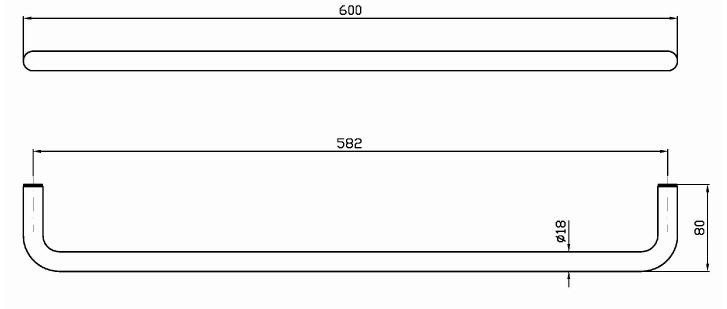 Настенный полотенцедержатель Zucchetti Medameda ZAD522 ФОТО