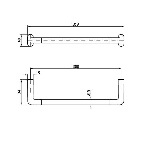 Настенный полотенцедержатель Zucchetti Medameda ZAD92 ФОТО