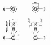 Смеситель Zucchetti Agor Classic для душа ZAL738 схема 2