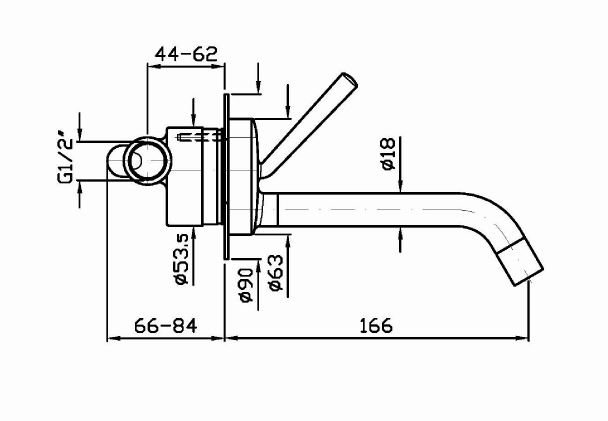 Смеситель Zucchetti Isystick для раковины ZP1616