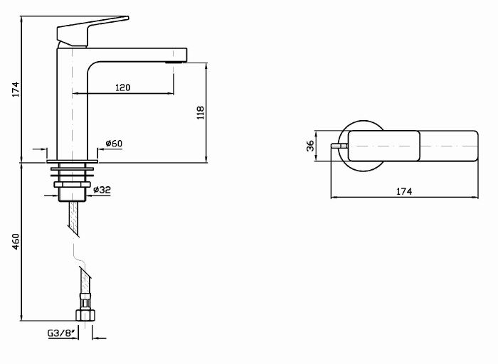 Смеситель Zucchetti Jingle для раковины ZIN693 ФОТО