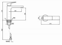 Смеситель Zucchetti Jingle для раковины ZIN693 схема 2