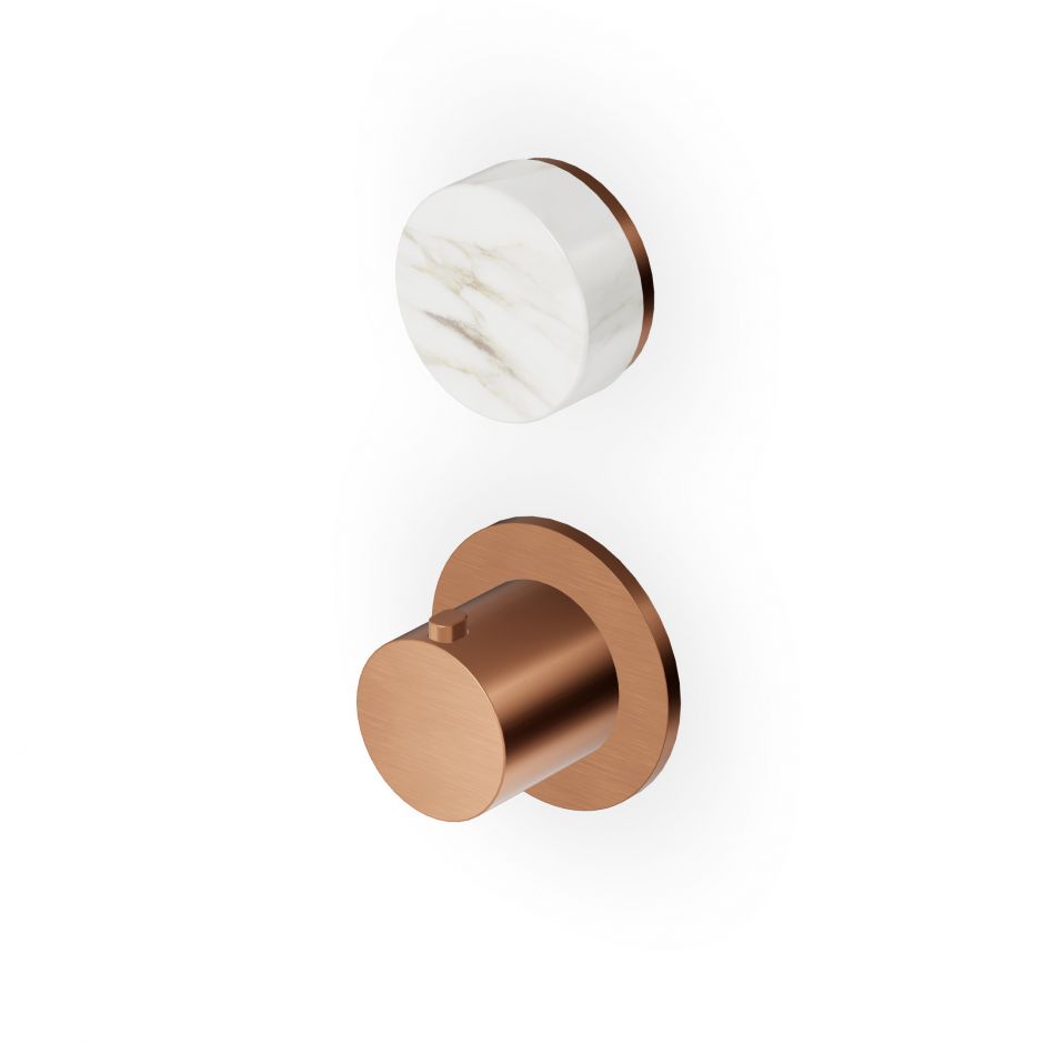 Термостатический смеситель для душа Zucchetti Isy22 ZIS4806.P91 с переключателем на 2/3 источника