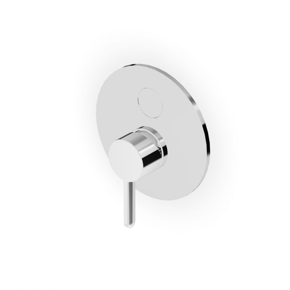 Изображение Встраиваемый смеситель для душа Zucchetti Isy22 ZIS776 с кнопочным переключателем