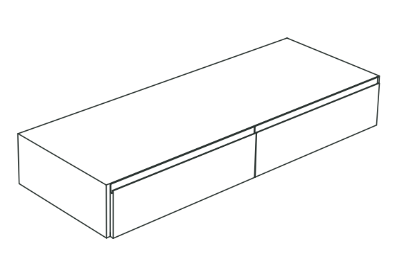 Ящик Nic Design Bridge 010 758 под консоль 021 759