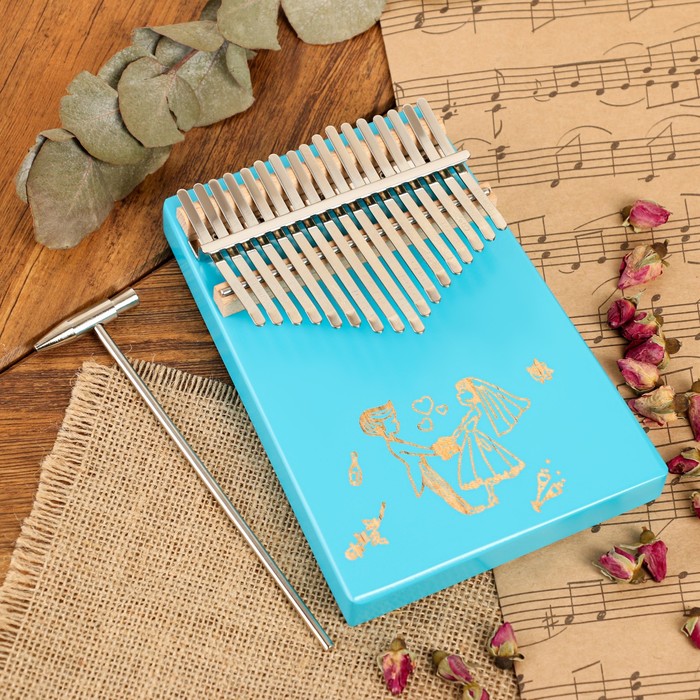 Калимба Music Life 17 нот, голубая