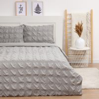 Постельное бельё 2-спальное LoveLife Texture: gray, микрофибра