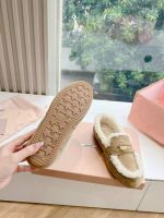 Лоферы MIU MIU Premium с мехом