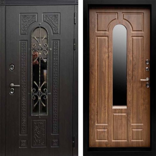 Входная дверь с терморазрывом и стеклопакетом Termo-door Лацио Винорит Венге - Дуб