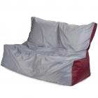 Диван  Серый и бордовый