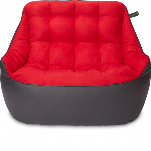 Диван Босс  Графит и красный