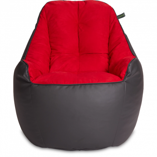 Кресло мешок Босс  Графит и красный