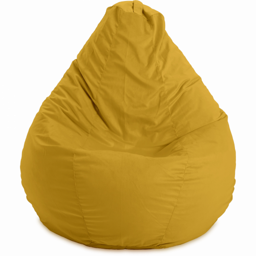 Кресло-мешок Груша  Велюр Горчичный
