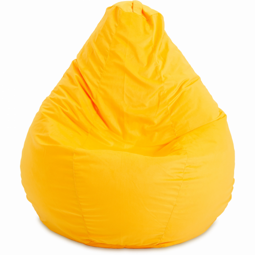 Кресло-мешок Груша  Велюр Жёлтый