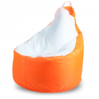 Кресло-мешок Комфорт  Оранжевый и белый