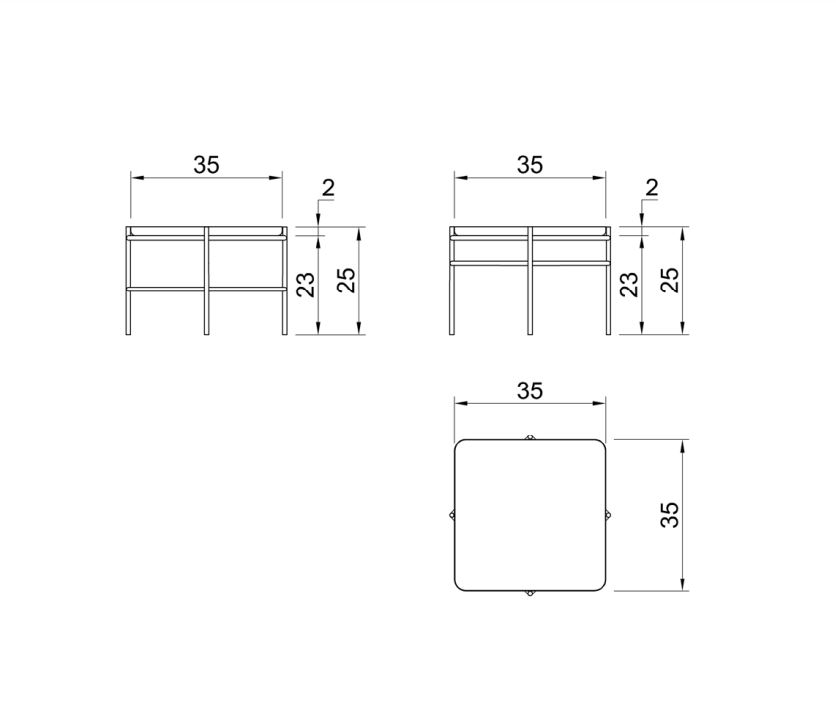 Столик для ванной комнаты Antonio Lupi PAESAGGI SOSPESI PSG4 ФОТО