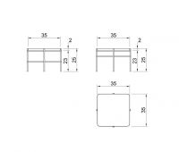 Столик для ванной комнаты Antonio Lupi PAESAGGI SOSPESI PSG4 схема 3 Столик для ванной комнаты Antonio Lupi PAESAGGI SOSPESI PSG4 схема 3