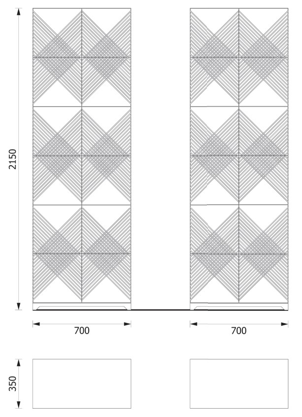 Стеллаж для ванной Antonio Lupi TRAMATO TRC21 Brunito ФОТО