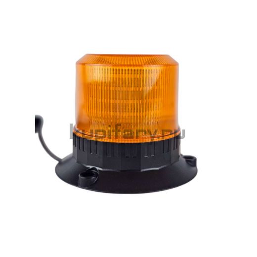 Проблесковый оранжевый маячок 10-110V 72 led на магните в  прикуриватель