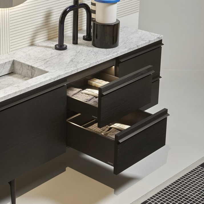 Изображение База с двумя ящиками Antonio Lupi BORDERLINE RAB654 с подсветкой