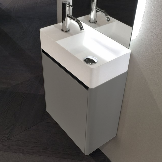 Тумба под раковину Antonio Lupi SIMPLO SMPAMANI.DX CRETA GOFFRATO