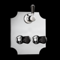 Смеситель для душа Devon&Devon Black Morris DDMRBL348 схема 1