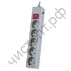 Удлинитель Perfeo "POWER+" сетевой фильтр  5,0м, 5 розеток, серый (PF-PP-5/5,0-G)