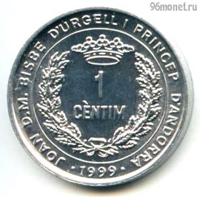 Андорра 1 сантим 1999 ФАО