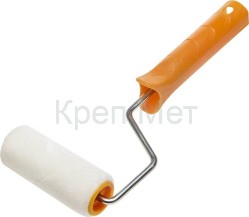 STAYER VELOUR, 15 х 70 мм, бюгель 6 мм, ворс 4 мм, 50% акрил, 50% шерсть, для лаков и эмалей, малярный мини-валик в сборе (03-0501-07)