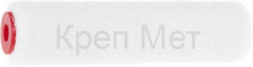 ЗУБР ВЕЛЮР, 15 х 100 мм, бюгель 6 мм, ворс 4 мм, 100% шерсть, для лаков и эмалей, малярный ролик (02536-10)