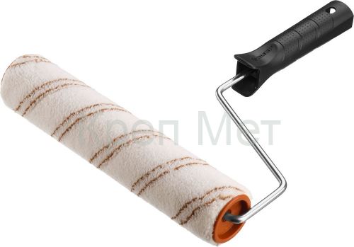 ЗУБР ОПТИМА-МИКРОТЕКС, 40 х 180 мм, бюгель 6 мм, ворс 7 мм, микрофибра, для средств защиты дерева, малярный валик (03545-18)