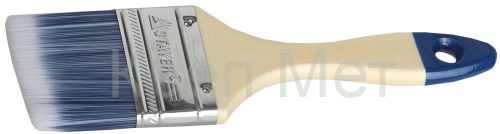 STAYER AQUA, 63 мм, 2.5″, искусственная щетина, деревянная ручка, для воднодисперсионных и акриловых ЛКМ, плоская кисть (01032-063)