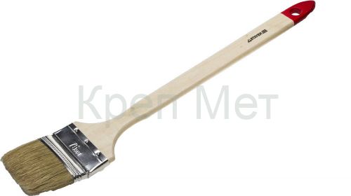 STAYER UNIVERSAL, 75 мм, 3″, светлая натуральная щетина, деревянная ручка, все виды ЛКМ, радиаторная кисть (0111-75)