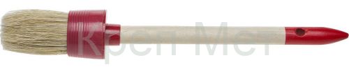 STAYER UNIVERSAL, 55 мм, пластмассовый корпус, светлая натуральная щетина, деревянная ручка, все виды ЛКМ, круглая кисть (0141-55)