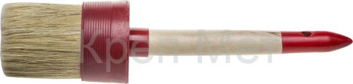 STAYER UNIVERSAL, 65 мм, пластмассовый корпус, светлая натуральная щетина, деревянная ручка, все виды ЛКМ, круглая кисть (0141-65)