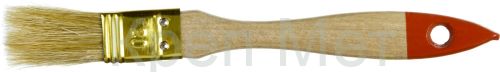 ЗУБР УНИВЕРСАЛ, 20 мм, светлая щетина, деревянная ручка, плоская кисть (01099-020)