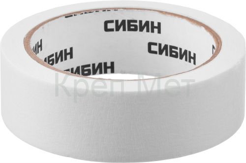 СИБИН 30 мм х 25 м, креповый, малярный скотч (12111-30)