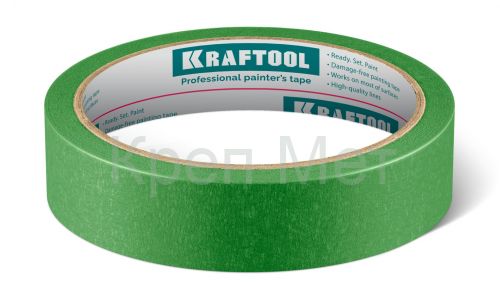 KRAFTOOL #300 Strong 25 мм х 30 м, для грубых и шероховатых поверхностей, малярная лента (12103-25)
