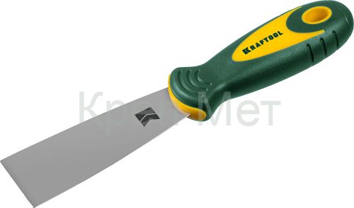 KRAFTOOL 40 мм, х-образное профилированное полотно, двухкомпонентная ручка, нержавеющий, шпатель (10035-040)