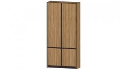 Бостон Шкаф ШК-02 (ш996*г360*в2100мм) Дуб вотан/венге