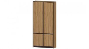Бостон Шкаф ШК-02 (ш996*г360*в2100мм) Дуб вотан/венге