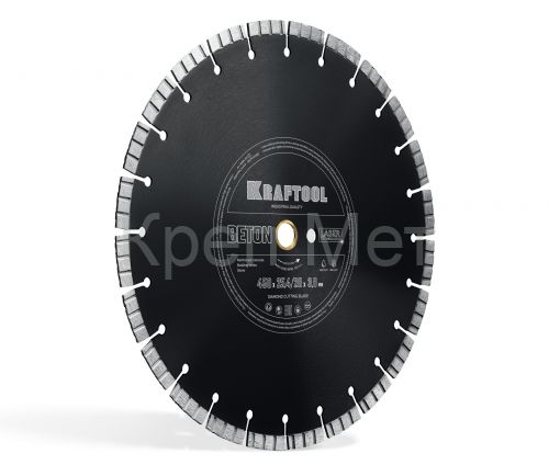 KRAFTOOL BETON 450 мм (25.4/20 мм, 12х3.8 мм), алмазный диск (36686-450)