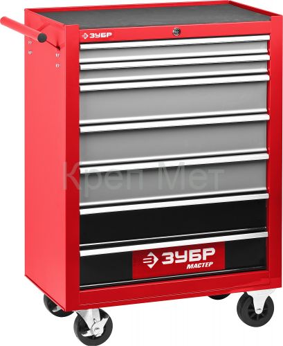 ЗУБР 680 х 330 х 880 мм, инструментальная тележка с 7 ящиками (38905-7)