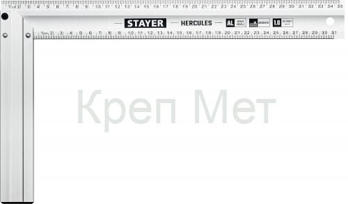 STAYER 350 мм, жесткий столярный угольник, Professional (3432-35)