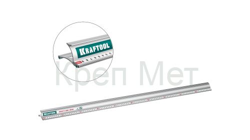 KRAFTOOL KRAFT-LINE, 1.0 м, усиленная алюминиевая линейка со стальной направляющей (34275-100)